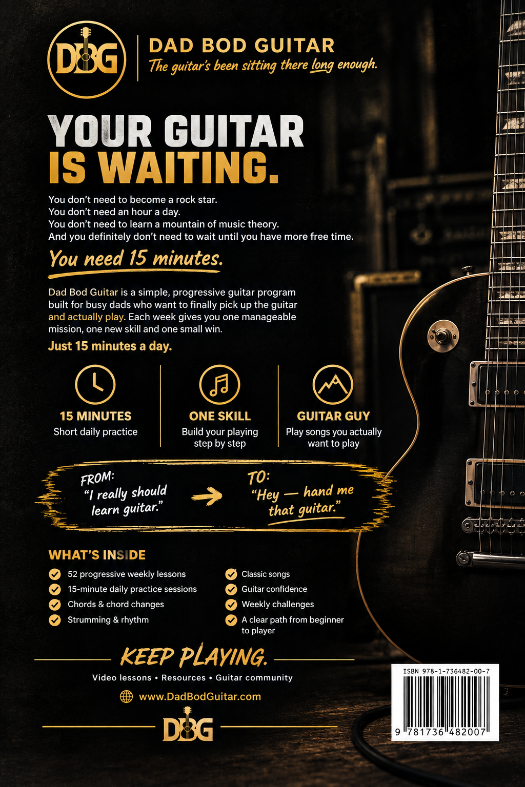 Dad Bod Guitar - 15 minutes a day guitar program